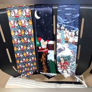 Christmas Santa Yule,Wembley,Korea ties bundle-3 pcs.